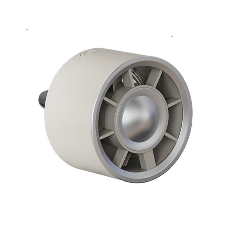 USB Electric Car Fan with Atmosphere Light - Multi-Color Vent Clip with Strong Wind