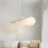 Personalized Nordic Minimalist Wabi Sabi Silk Chandelier Living Dining Room Deco Led Pendant Lamp Loft Hanging Light Fixture