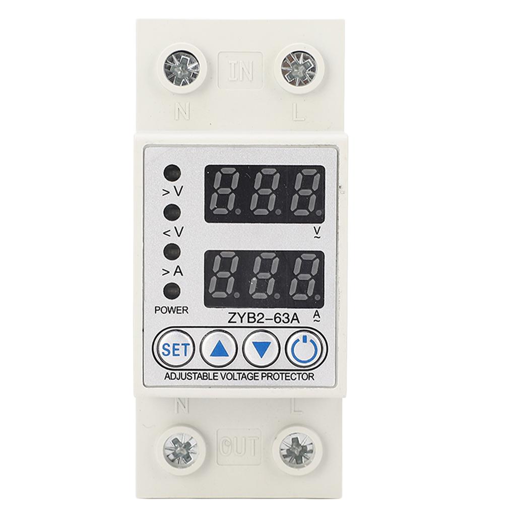 Защитник напряжения тока с автоматическим сбросом и цифровым дисплеем. Устройство защиты от перенапряжения и понижения напряжения для дома H