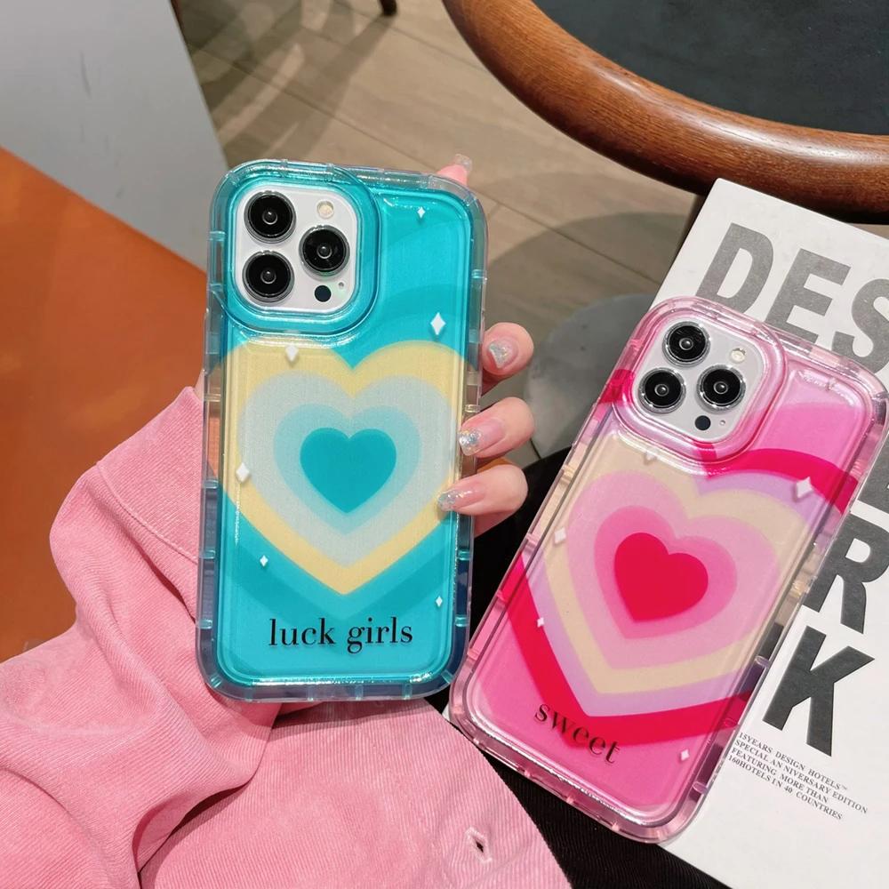 Силиконовый чехол 'Сердце' для iphone 17 16pro 16E 15 14 13 12 11 12pro 13pro max 14plus Силиконовый противоударный защитный чехол
