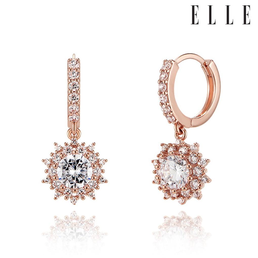 Серьги-гвоздики 14K Lori с кубическим цирконием (Золотая булавка) ELGPEE446