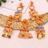 Korean Style Luminous Key Chain Cartoon Bell Key Chain Personality Capybara Pendant  Decoration