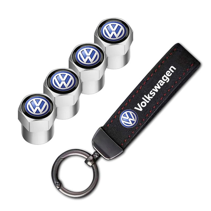 Car Tire Wheel Valve Caps Cover/Car Key Chain Ring Keychain For VW Golf Tiguan Jetta Passat T5 Polo Touran GTI Caddy Transporter zq2