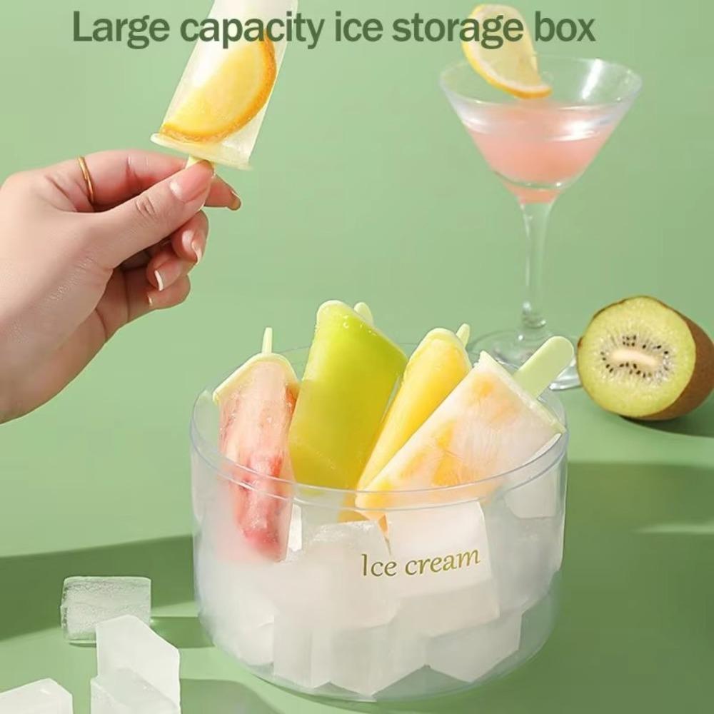 Plastic Stick Ice Cream Mold Reusable Cube Tray Easy To Use Ice Box Kitchen Gadgets