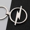 BBEZ3 3D Metal Car Logo Badge KeyChain Rings For Opel Astra H G J Insignia Mokka Zafira Corsa OPC Vectra Emblem Keychain Accessories