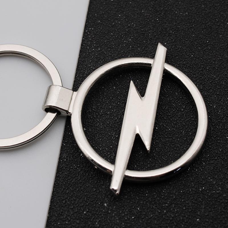 BBEZ3 3D Metal Car Logo Badge KeyChain Rings For Opel Astra H G J Insignia Mokka Zafira Corsa OPC Vectra Emblem Keychain Accessories