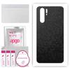 apgo Protective Skin Sticker for the Back Compatible with Huawei P30 Pro New Edition, Wrap Film, Foil, Vinyl - Pattern Black Honeycomb
