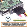 SF-090-SATA SFF-8482 SAS 29Pin к 7+15 22Pin SATA Адаптер RAID для жесткого диска с чипсетом