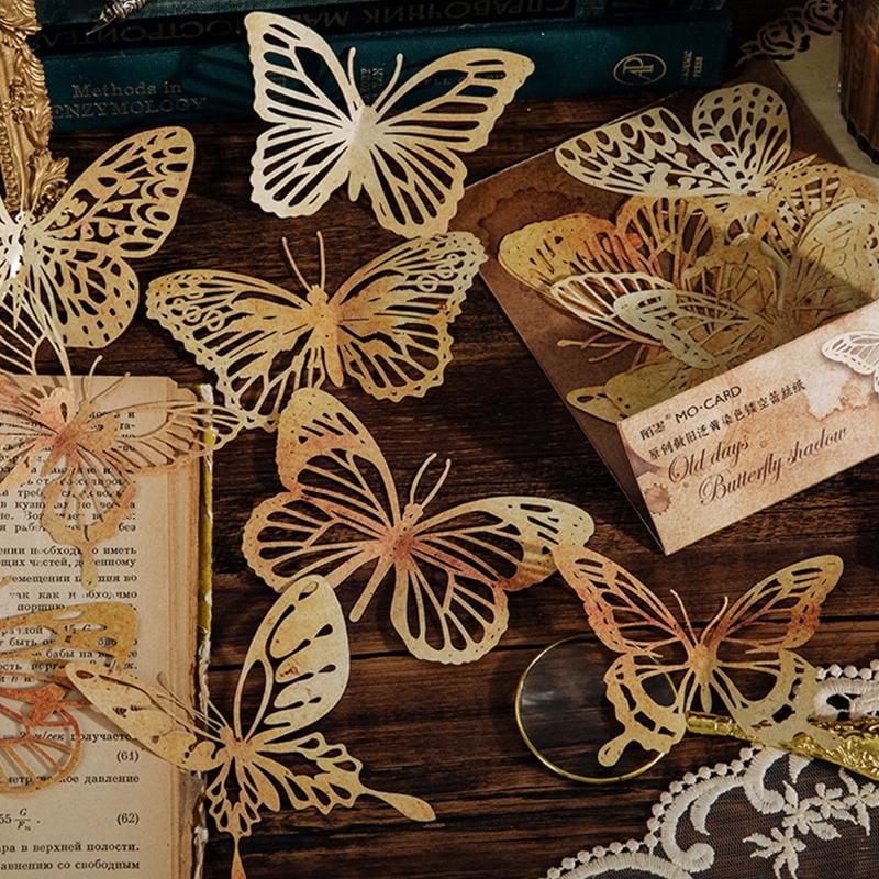 10 листов Junk Journal, винтажный пожелтевший кофе, полый кружевной материал, бумага, сделай сам, скрапбукинг, коллаж, дневник, декор для альбома