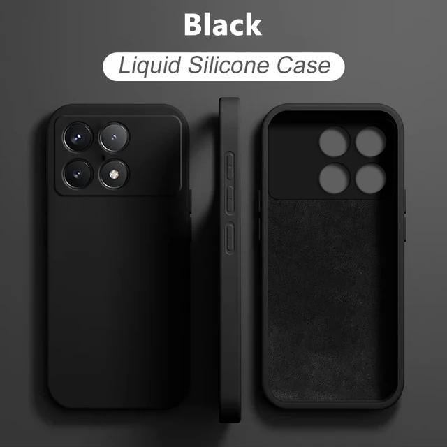 Чехол Poco X6 Pro Роскошные оригинальные жидкие силиконовые чехлы для телефонов Xiaomi Poco X6 Pro Poco X 6 Pro Poco X6Pro Pocox6 Pro 5G Cover