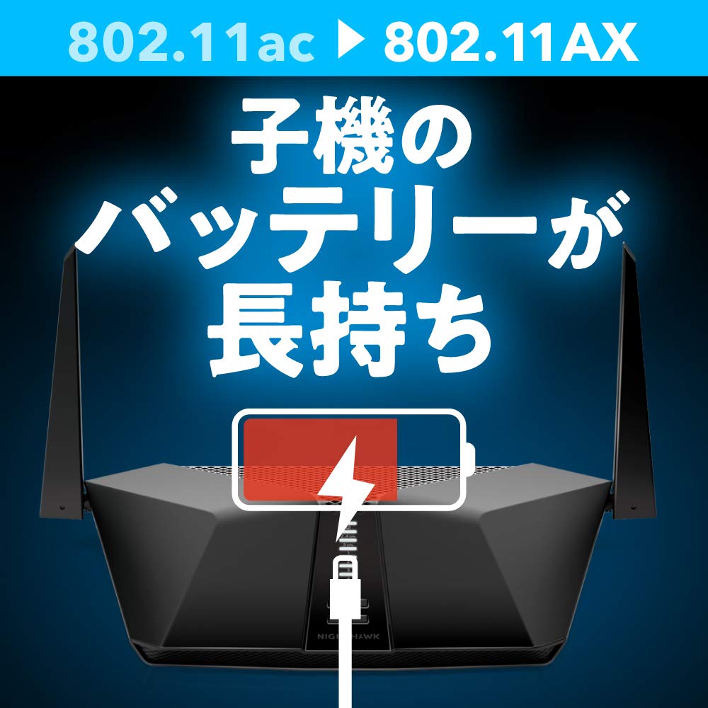 Discontinued NETGEAR WiFi Router 11ax AX3000 Nighthawk Series with iPhone Pro 4 Streams Wireless Speed RAX40 [Manufacturer Product] (Wi-Fi6)