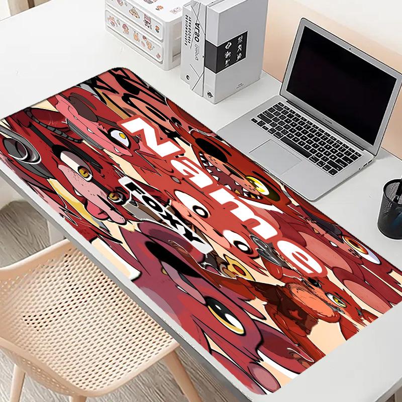 Custom Name Personalized Five Nights at Freddy's Pattern Mousepad, Laptop PC Desk Mat, Decorative Desk Mat for Home Keyboard Pad Gift
