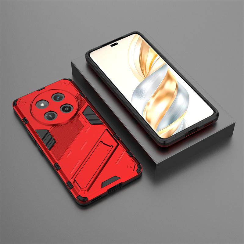 For Magic 7 Lite 5G Case Armor Shockproof Phone Cases For Honor Magic7 Lite 7Lite Light 5G 2024 Magnetic Holder Stand Back Cover