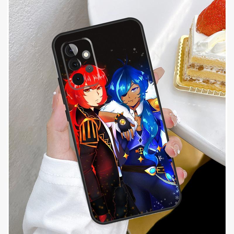 Кейс Каэя и Дилюк Genshin Impact Для Samsung Galaxy A53 A33 A23 A13 A15 A25 A35 A55 A54 A34 A14 A51 A12 A32 A52 Чехол