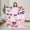 Nana Anime Blankets  Flannel Funny Soft Throw Blankets for Chair Covering Sofa Autumn/Winter