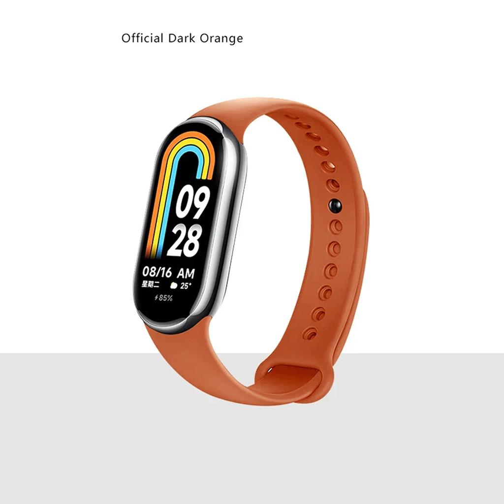 Ремешок для Xiaomi Mi Band 8/8 NFC Браслет Силиконовый Наручный Miband 8 NFC Замена pulsera correa Спортивный ремешок для Mi Band 8