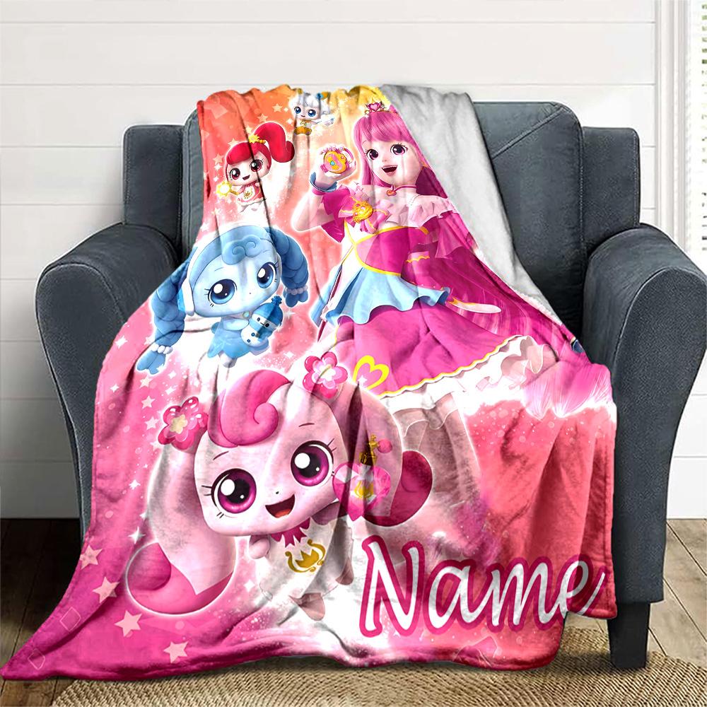 Customizable Magic Sweethear2 Throw Blanket – Personalized Name, All-Season Cozy Snug Blanket, Machine Washable, Personalized Blanket
