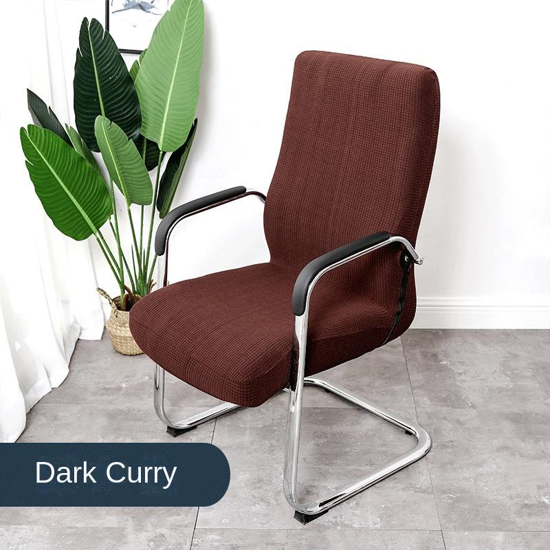 Plaid Fleece Waterproof Computer Chair Cover Elastic Office Chair Cover Cinema Internet Cafe Armrest Swivel Chair Cover