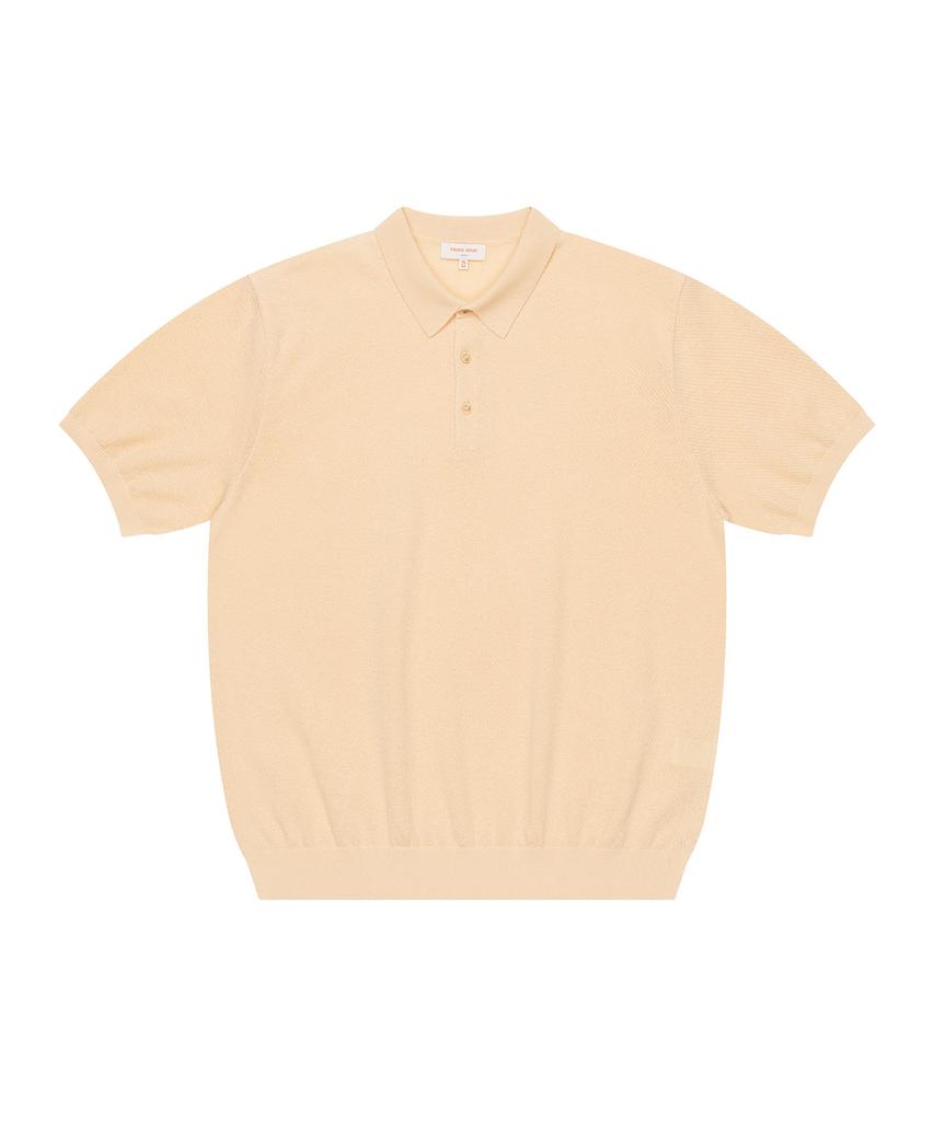 PRODESHIRT Vintage Linen Pique Polo Knit (Honey)