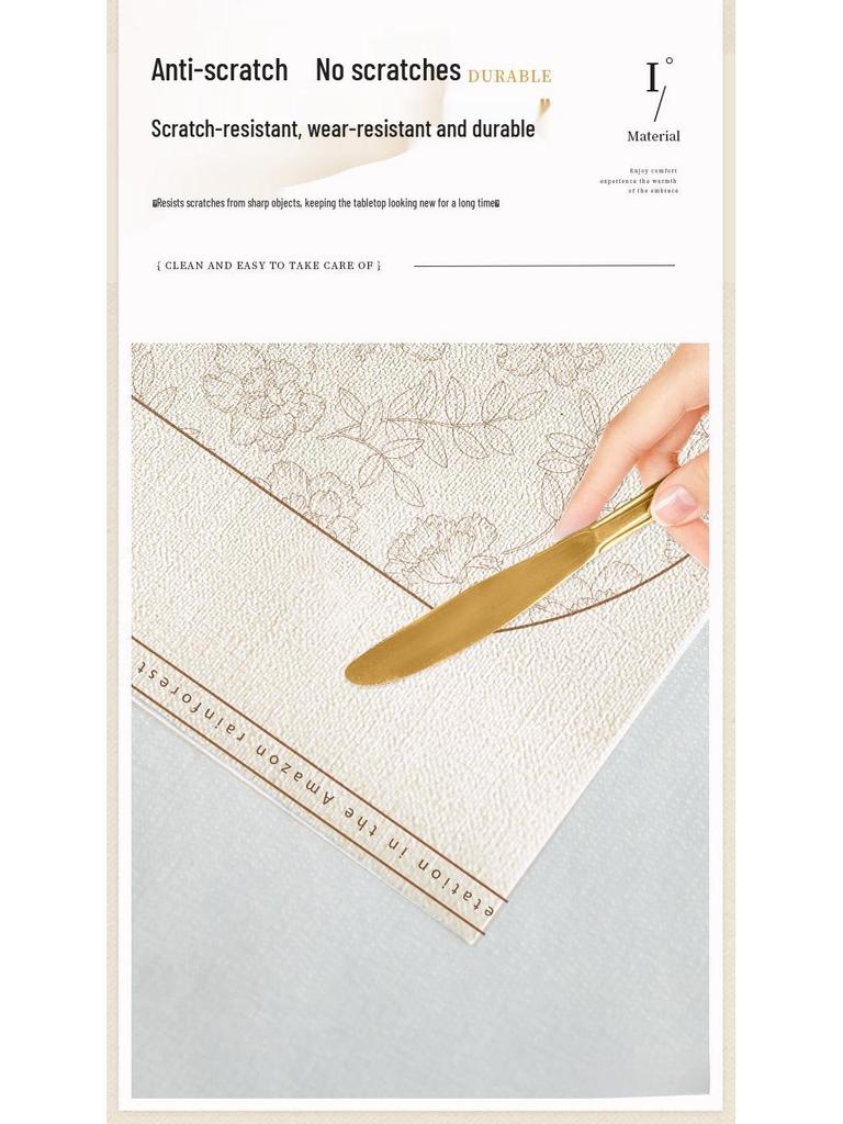 Овальная водонепроницаемая, маслостойкая, моющаяся, складная, теплоизолирующая, нескользящая скатерть и коврик из ПВХ