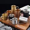 150/280ml Stainless Steel Coffee Mug No Deformation Excellent Universal Simple Travel Beer