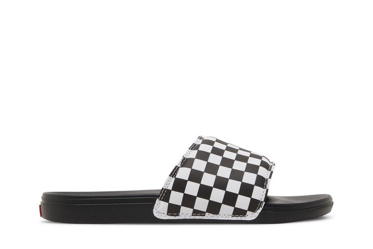 Vans La Costa Slide Checkerboard Black White