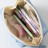 Многофункциональная однотонная пенал-сумка с мягким покрытием, вместительный пенал, портативный пенал-карандашница, подарок студентам