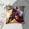 Superhero CCaptain AAmerica Pillow Case Square DoubleSided Printing Sofa Cushion Cover Pillowcase Bedroom Bedside