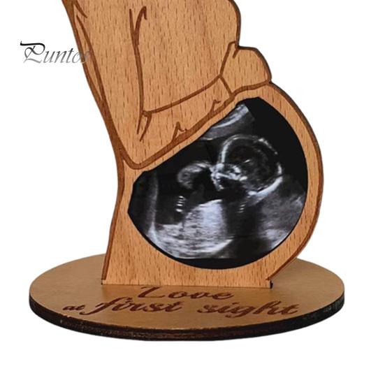 Детская фоторамка для УЗИ, деревянная подставка для фотографий беременной женщины, стоящая рамка для УЗИ, подарок на память о беременности для молодых мам и пап
