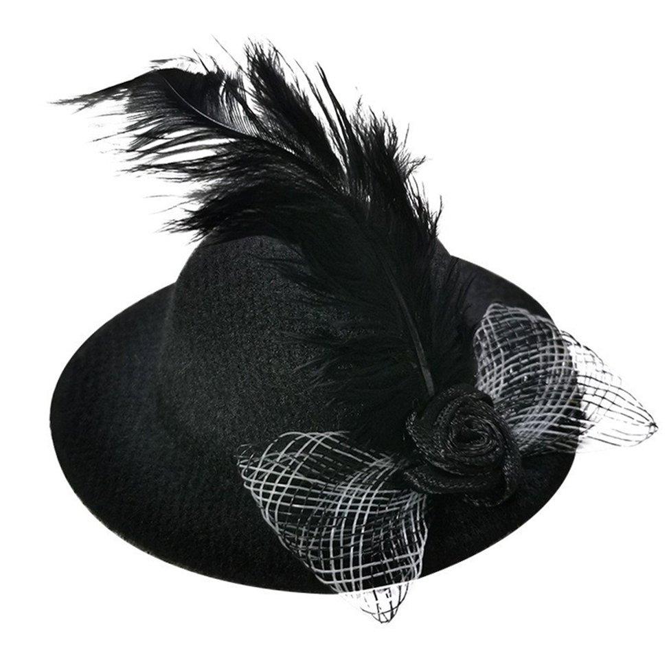 Chicken Hats For Hen Mini Hat Chicken Helmet Accessories Feather Top Hat Funny Small Hat Tiny Pet Hat With Adjustable