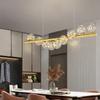 Modern Minimalist Ceiling Chandelier Glass Ball LED Long Dining Table Dining Room Chandelier Kitchen Chandelier Office Hanging