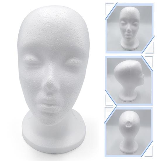 Female EPS Foam Head Mold Wig Hat Holder DIY Headwear Display Model Styling Tool