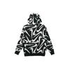 Nike Спортивная повседневная флисовая толстовка с мужскими толстовками с полным принтом, черная CK2231-010