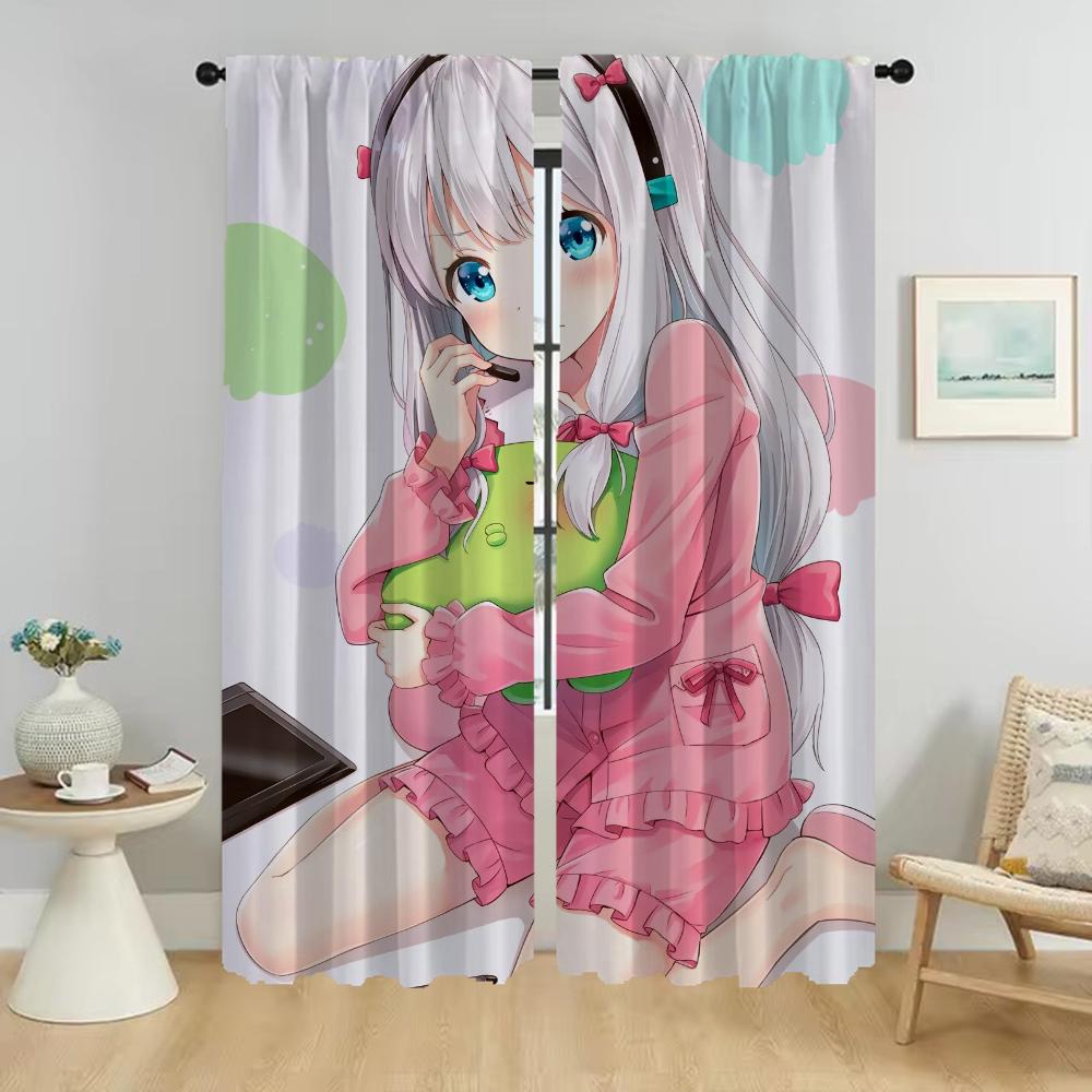 Eromanga Sensei Хэллоуин украшения шторы для гостиной занавески перегородки домашнего интерьера шторы 2 шт оттенки кухня