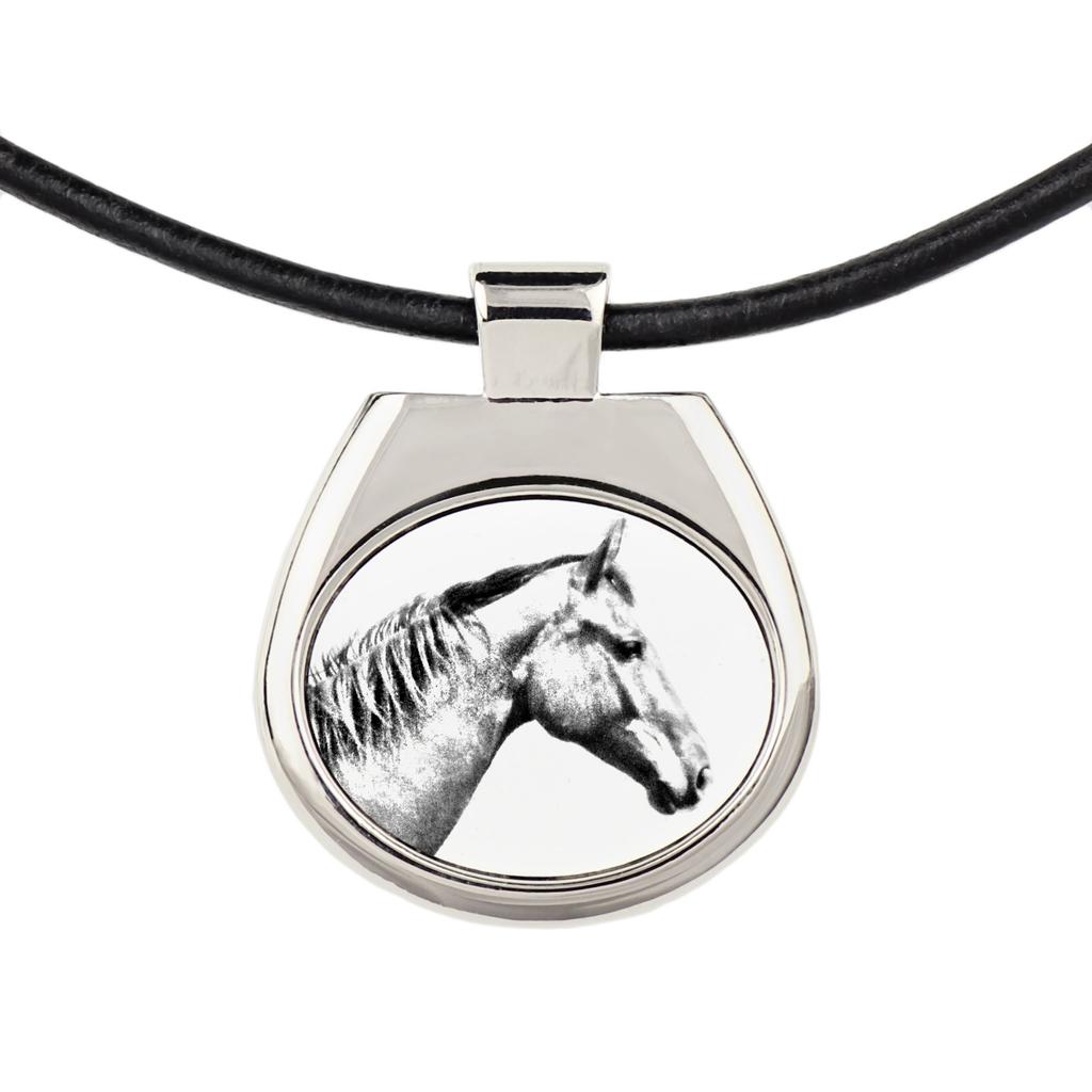Selle Francais – Horse necklace, personalized pendant with a photo | Art-Dog
