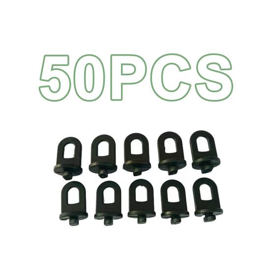 50 шт. Клипса-зажим для теплицы Прочный пластик Защелка-ползунок Многоцелевые опорные аксессуары Подвеска для горшечных растений Крепежные садовые принадлежности