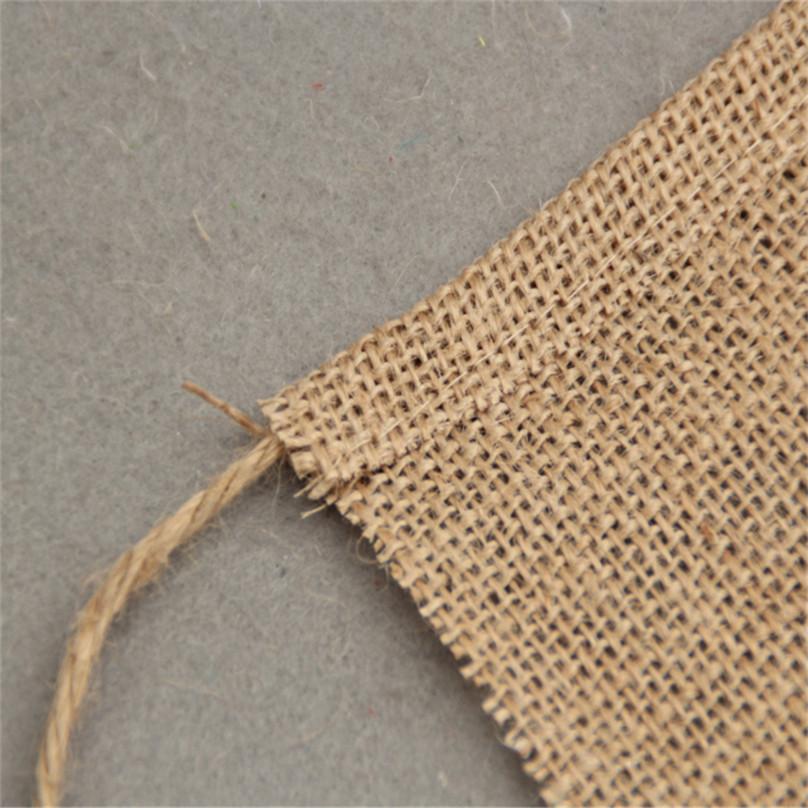 Flax Wedding Po Props Vintage Banner Jute Burlap Bunting Rustic Garland Party Wedding Decoration