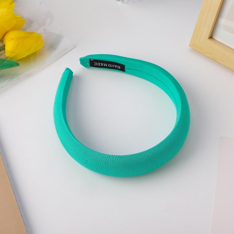 Korean Hair Band Solid Color Sweet Sponge Headband Thickening and Heightening Headband Fashion Hairband Hair Accessories