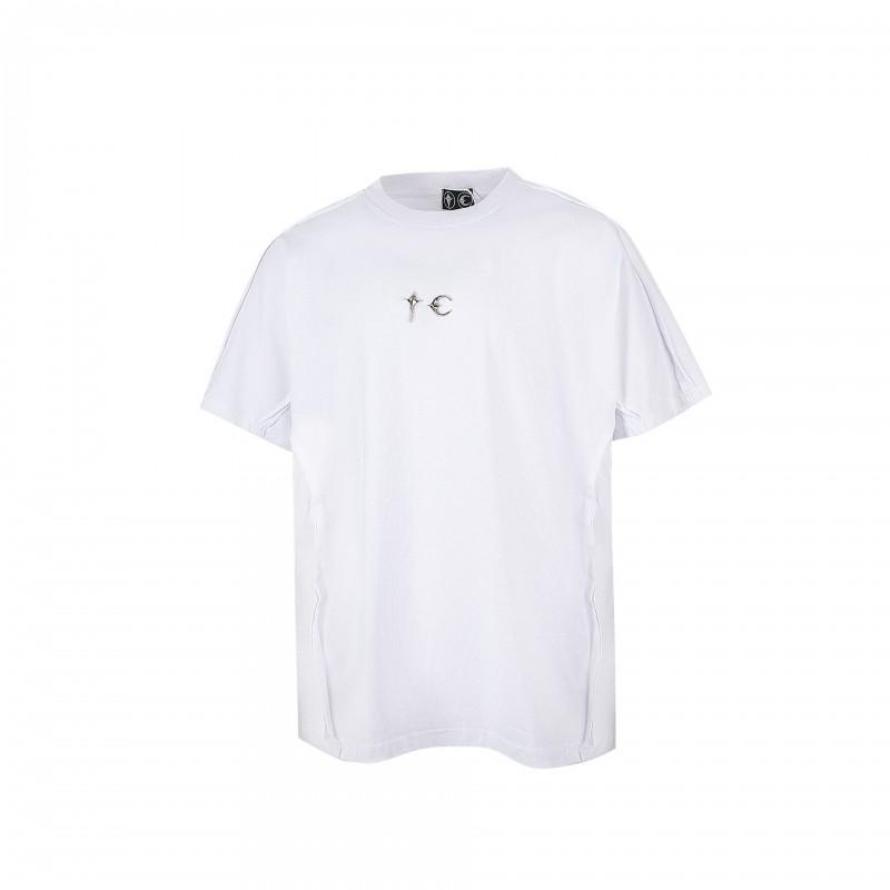 Mens Streetwear Graphic Print Cotton Tee Loose Fit Short Sleeve Casual T-Shirt Youth