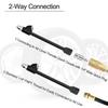 2 Way Connection Self-Locking Air Chuck 1/4Inch Double Head Air Chuck for Tire Inflator Gauges Air Compressor