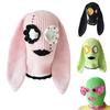 Fun Bunny Balaclava Men Costume Hats Gift Warm Soft Crocheted Hat Balaclava Hat Photo Props