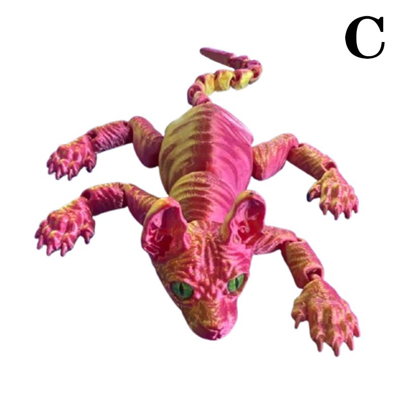3D-печатная игрушка-животное сфинкс, реалистичная безволосая фигурка кошки, игрушка-антистресс для любителя кошек, коллекционера, украшение для дома