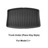 For Tesla Model 3+ 2024-2024 Upgrade TPE Front Storage Box Pad Rear Trunk Mat Waterproof Protective Liner Trunk Tray Floor Mat