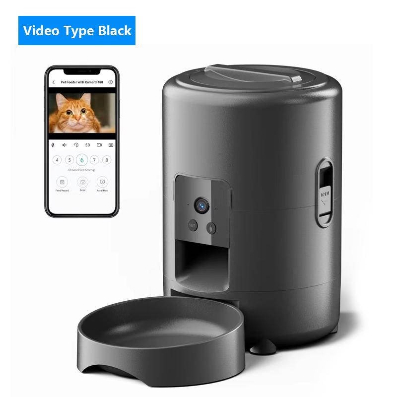 2L APP Control Automatic Pet Feeder Button Version Auto Cat Food Dispenser Smart Control Pet Feeder Dry Food Bowl for Cats Dogs