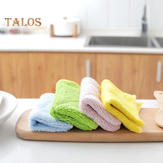 Talos 1 Pc Microfiber Thick Hand Towel Kitchen Dish Plate Washing Cleaning Cloth