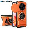 KEYSION Магнитный чехол для телефона для ZTE nubia V70 Max Blade V70 Max Слайдер Защита камеры Вертикальная подставка Кольцо 360° Ударопрочный чехол