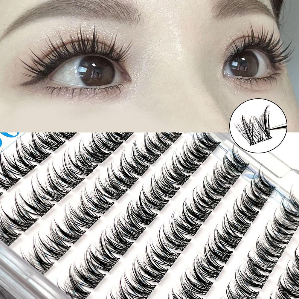 120 шт. Накладные ресницы для начинающих без клея в стиле мыши, DIY наращивание ресниц для женщин