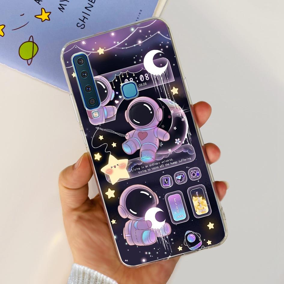 For Samsung Galaxy A9 2018 Case A920 SM-A920F Silicone Cover Popular Flower Clear TPU Soft Phone Case For Samsung A9 2018 Bumper