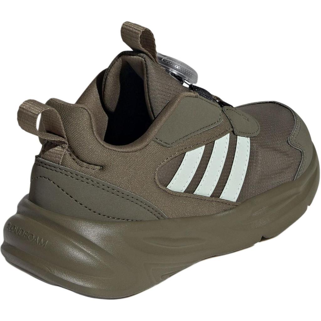 Adidas Ozelle Fabric Comfortable Versatile Durable Low-Top Kids Casual Shoes Kids Casual Shoes Olive-Green IE6406