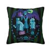 Happy Haunts Pillow Case 45x45cm Decor Home Haunted Mansion Grim Grinning Ghost Luxury Cushion Cover Velvet Pillowcase